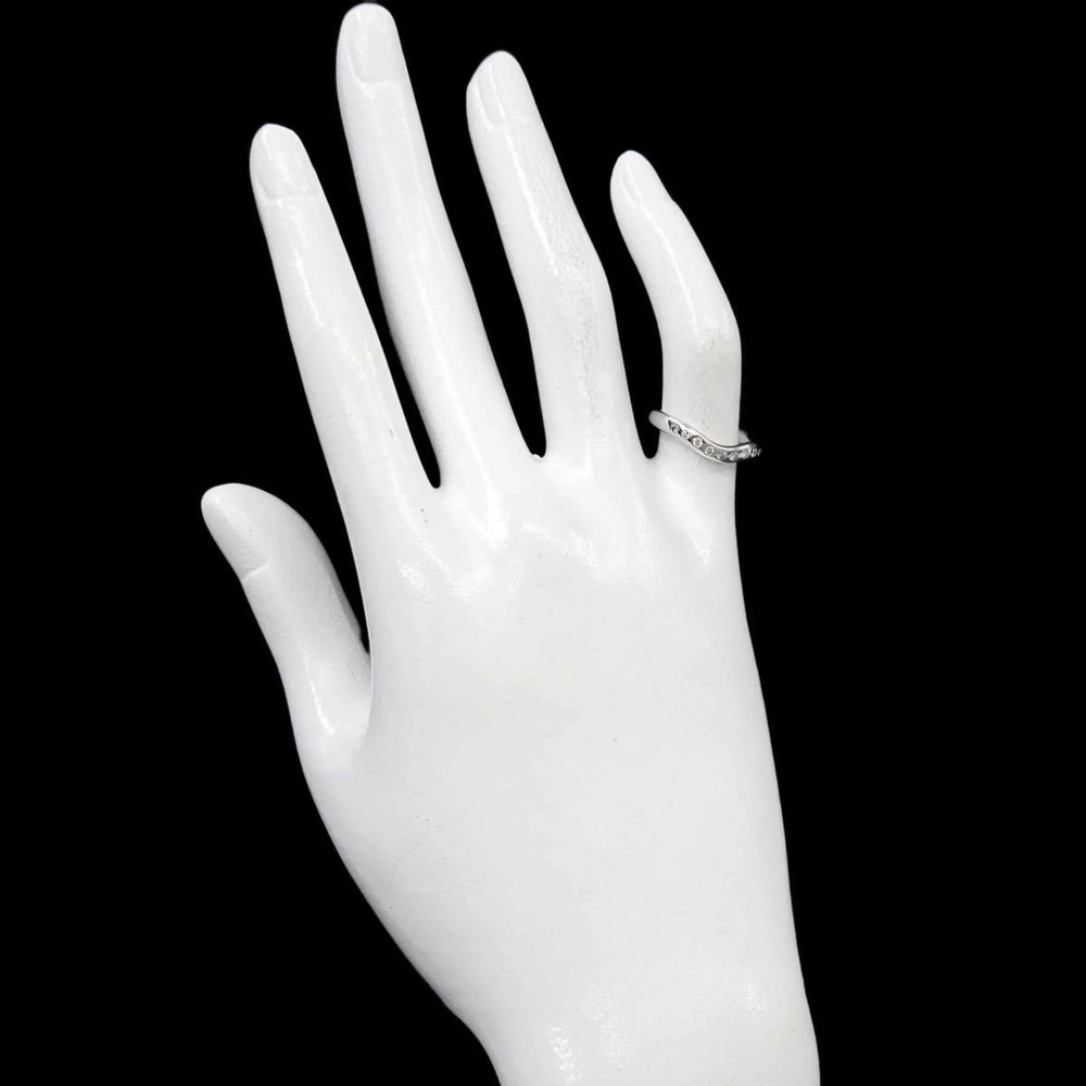 TIFFANY Authentic Silver Diamond Ring - Picture 7 of 7
